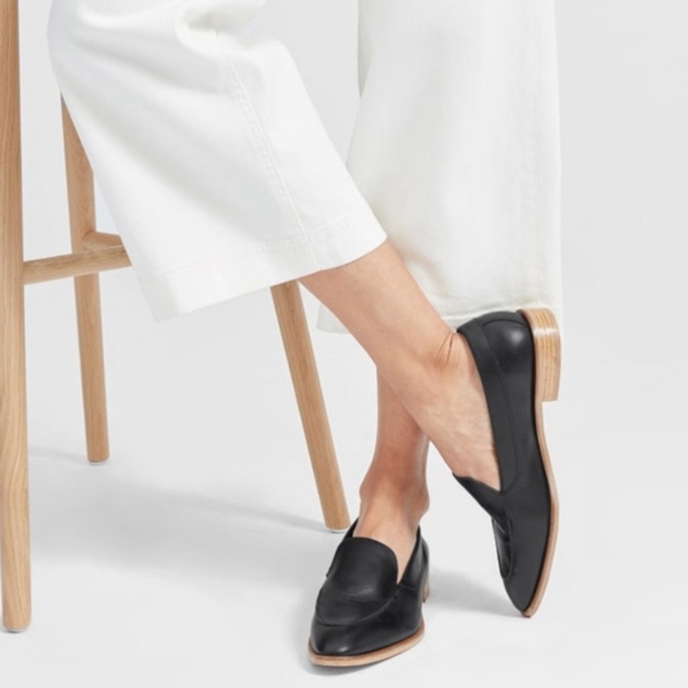 everlane • new in box • the modern loafer in 'black' sz 9